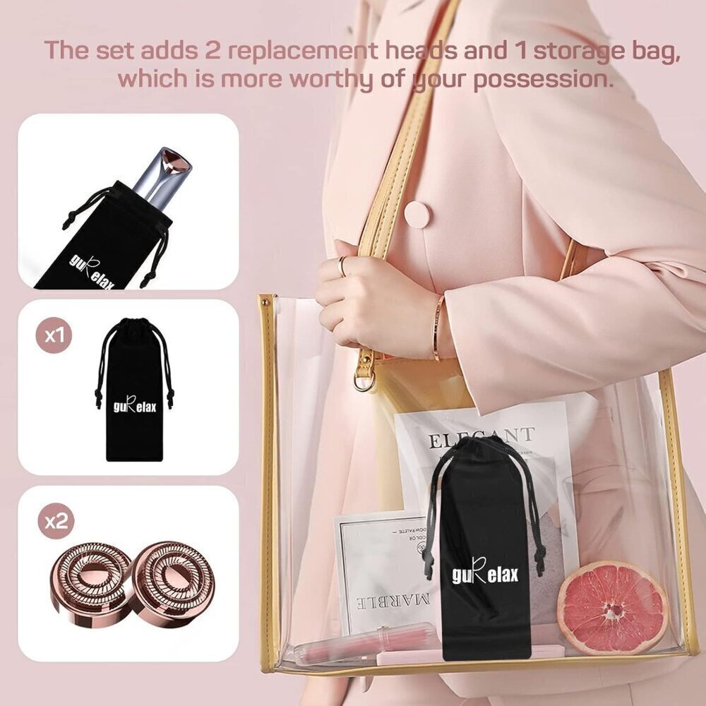 Facial Hair Remover for Women's Face Chin Lip Mustache Neck Armpit Peach Fuzz, E - Picture 3 of 8